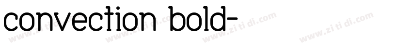 convection bold字体转换